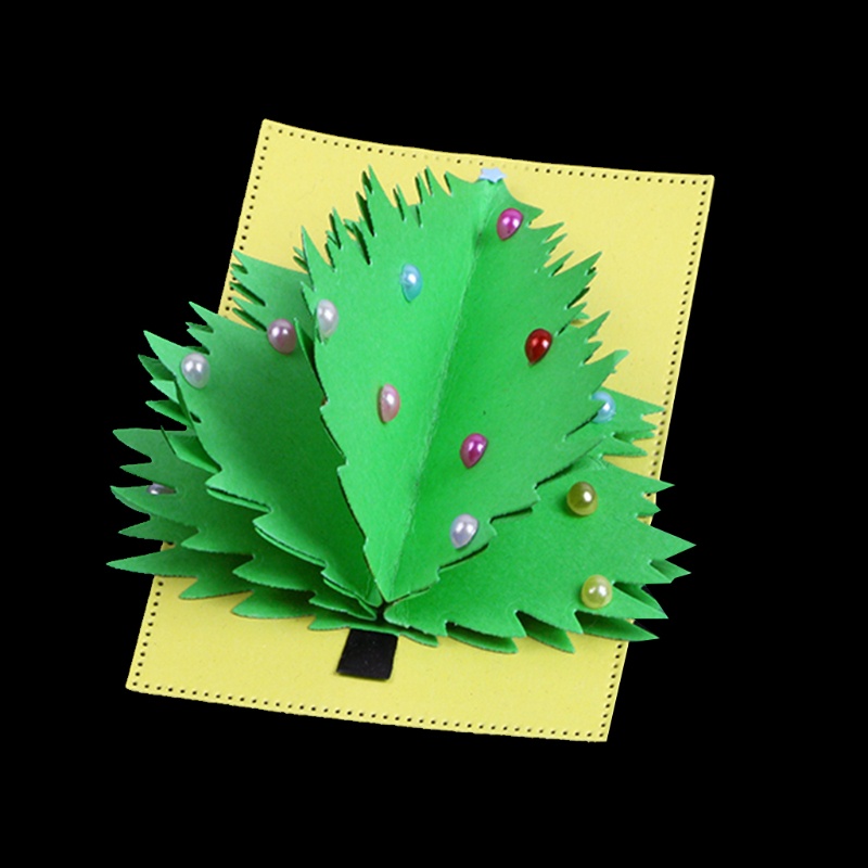 Cetakan Stensil Cutting Dies Motif Pohon Natal Bahan Metal Untuk Scrapbook / Craft Diy