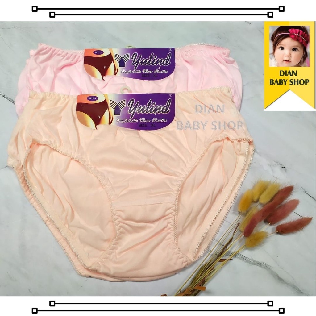 [[ ISI 3 ]] CD Celana Dalam Wanita Dewasa YUTIND_MIDI (( SA 008 )) | Pakaian Dalam | Bahan Katun .