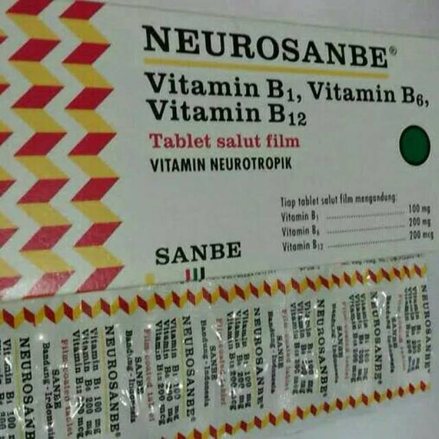 NEOROSANBE VIT B1, B6, B12 (VITAMIN NEOROPOTIK) ~ [PER STRIP]