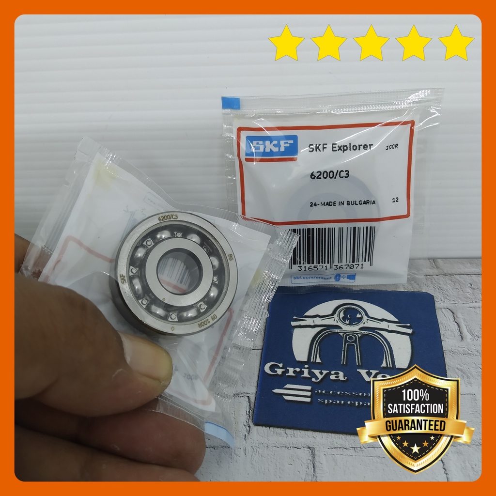 Laher Laker Bearing SKF 6200 C3 Vespa Gigi Borobudur Darling PTS Special