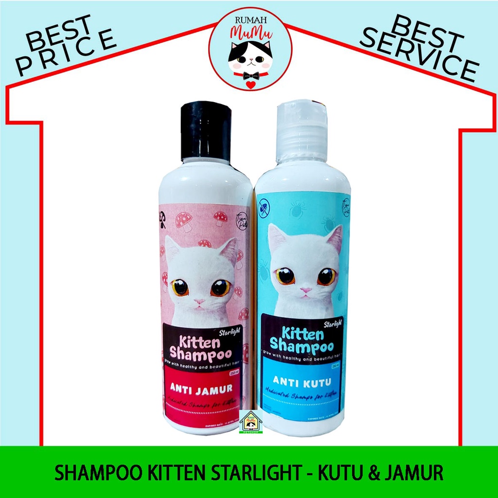 SHAMPOO ANAK KUCING STARLIGHT ANTI JAMUR DAN KUTU 250 ML