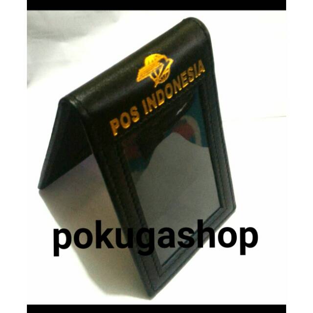 

Nametag kulit pos indonesia /name tag pos indonesia /id card holder kulit