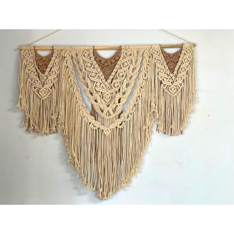 READY STOK) macrame Hiasan dinding / macrame wall hanging/ Dekorasi rumah