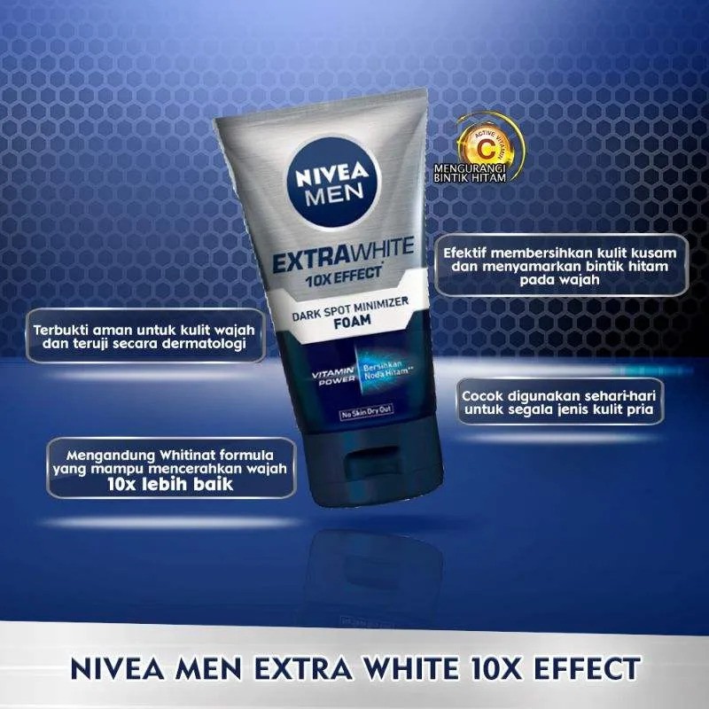 ☘️ CHAROZA ☘️ NIVEA Men Facial Foam / Body Hands / Dark Spot Minimizer / Dark Spot Serum