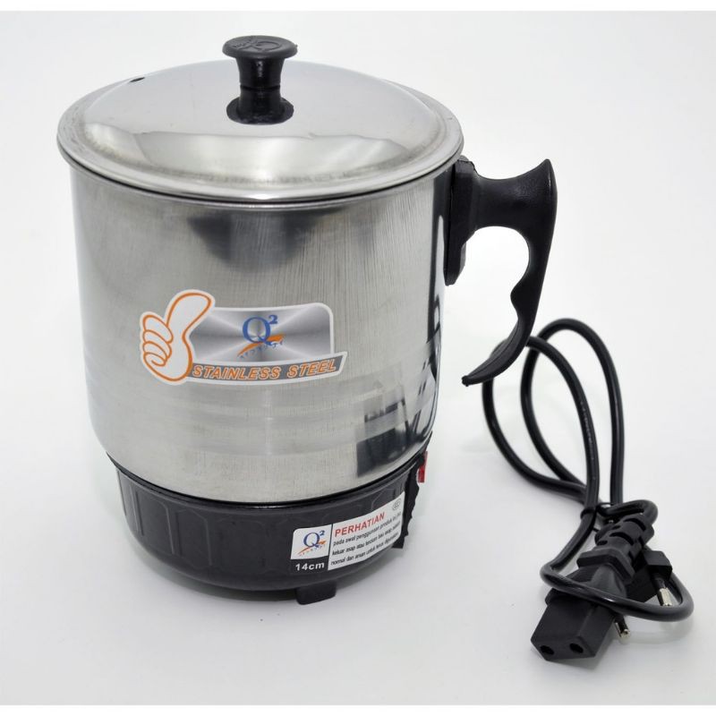 Teko Listrik Pemanas Air Low Watt 1 liter Teko Listrik Watt Kecil Mug Elektrik Stainless