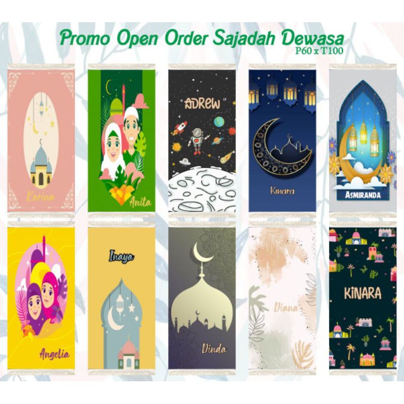 souvenir sajadah dewasa packing