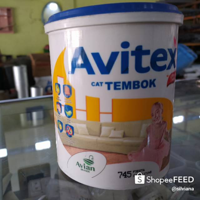  Cat  Tembok  Plafon Gypsum Avitex  Interior 1kg Avian Brands 