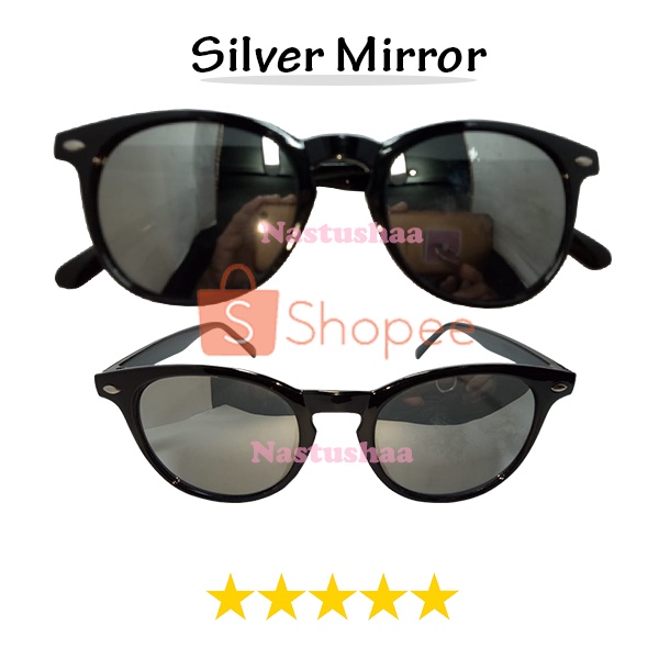 Kacamata Wanita Pria Anti UV400 Sunglasses Lensa Mirror Kaca Mata Hitam Fashion Gaya Unisex NOCASE