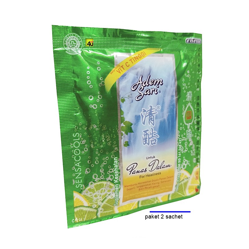 

Adem Sari PANAS DALAM - Serbuk Suplemen Kesehatan - Paket 2 sachet