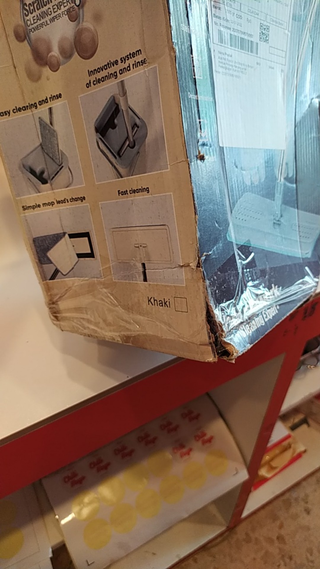 Alat Pel Praktis Ultra Mop Briny Brown Bentuk Persegi Panjang Untuk Perlengkapan Rumah Free 2