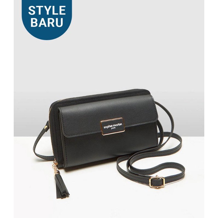 Tas Dompet Hp Selempang Wanita Import Jennifer Black shopie Sophie Martin Paris promo original