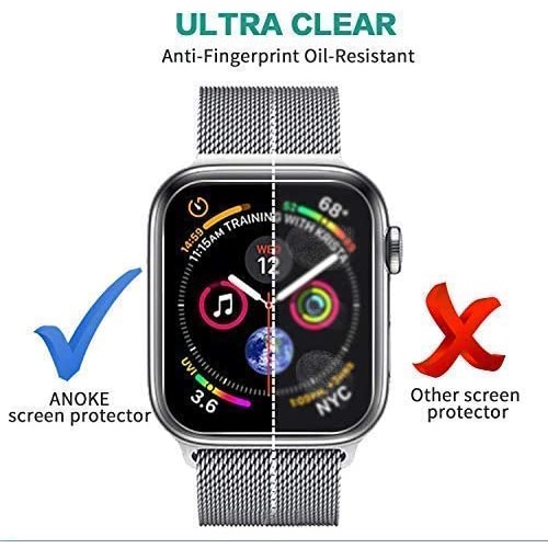 (2 pak) Film Pelindung Layar Cakupan Penuh TPU Tipis kompatibel untuk Apple Watch 45/41/44/40/42/38mm Seri 8/7/SE/6/5/4/3/2/1