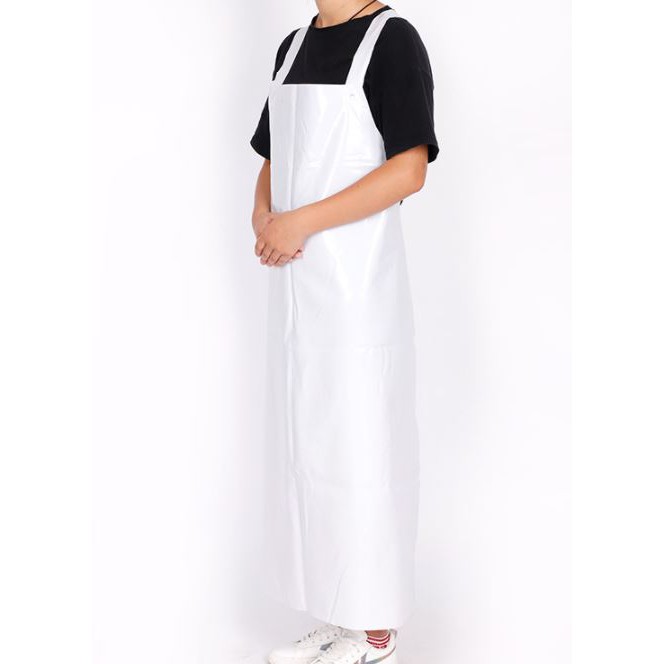 Apron PVC Waterproof Oil Proof Panjang Anti Air Celemek Karet