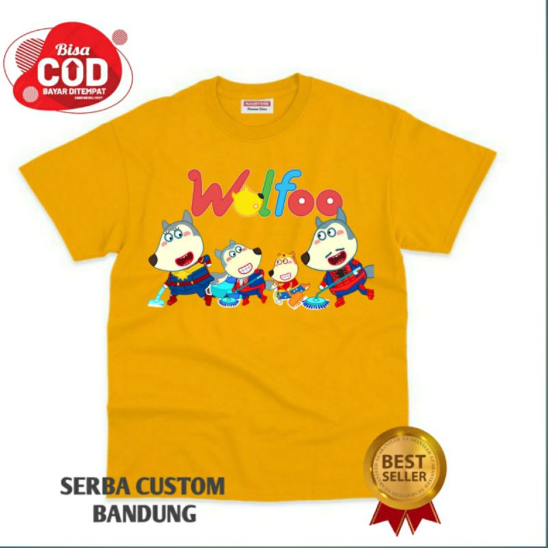 KAOS ANAK WOLFOO (UNISEX)