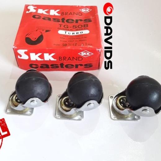 ☻ RODA ETALASE CASTER BULAT KARET 2" (5CM) SKK/ RODA SKK TURBO TG50 ▼