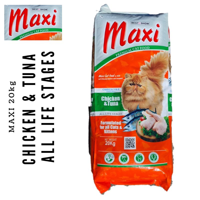 Makanan Kucing Maxi Cat Rasa Chicken Tuna 20kg