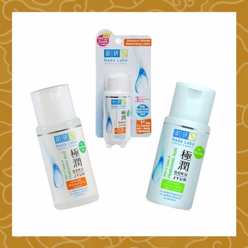 HADA LABO Gokujyun Ultimate Moisturizer Lightening Lotion 100ml | Ultimate Moist Milk 100ml