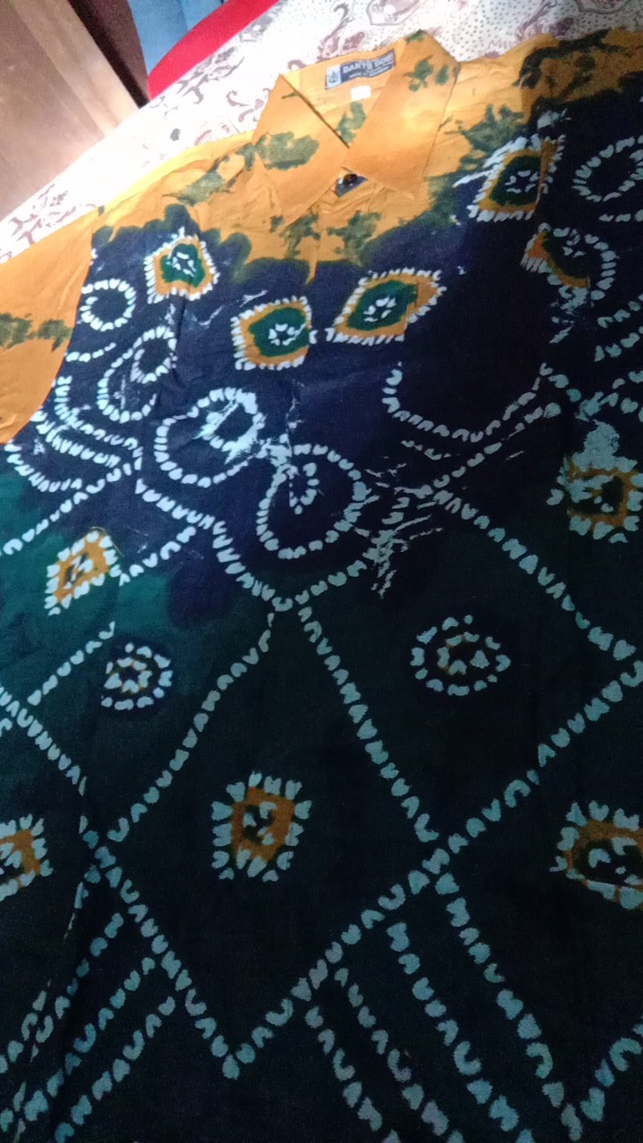 Kemeja Batik - Ppbtk07 Modern  Panjang Casual Modis Trendy Masa Kini M L Xl Asli Pekalongan