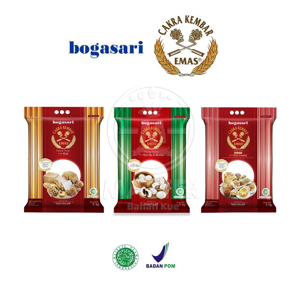 

Tepung Cakra Kembar Emas 5kg KEMASAN ASLI PABRIK