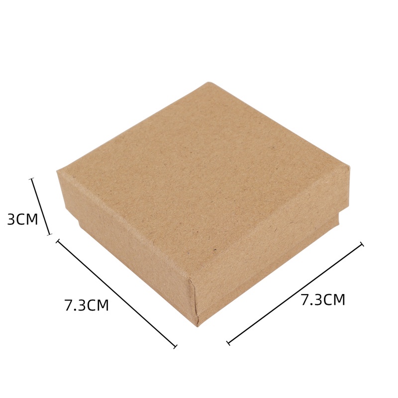 1pc Kotak Sabun Handmade Multi Ukuran Bahan Kertas Kraft Warna Coklat / Hitam Untuk Hadiah