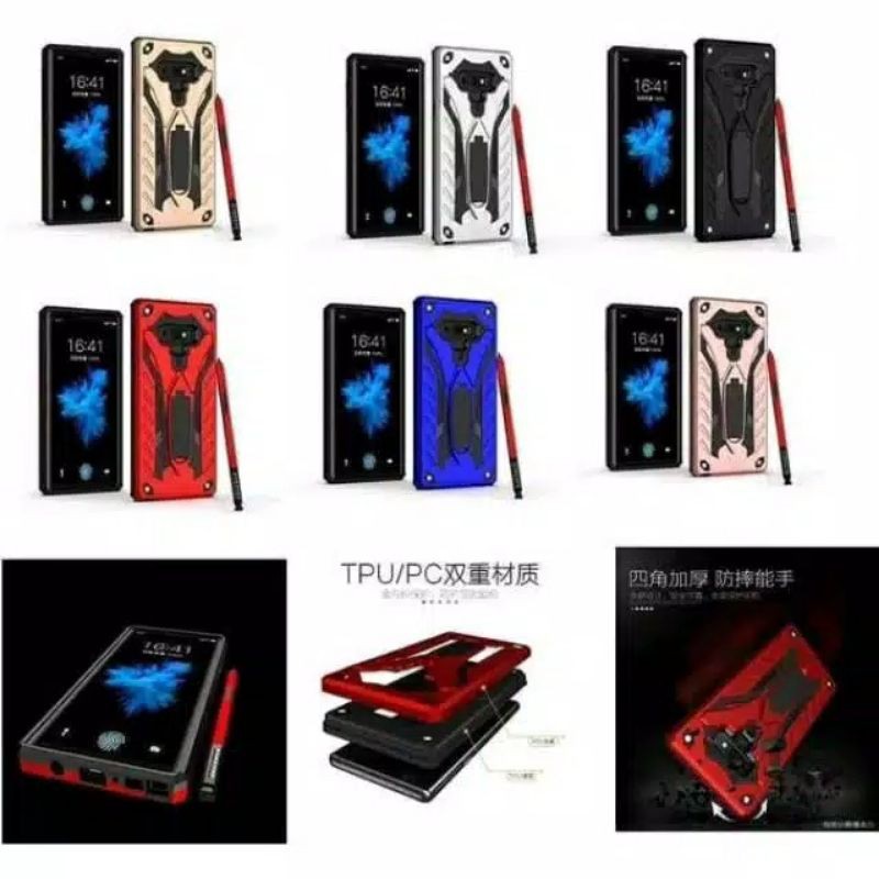 HARD CASE IRON STAND SILIKON KONDOM KESING HP KEREN OPPO A33 NEO7 A39 A37