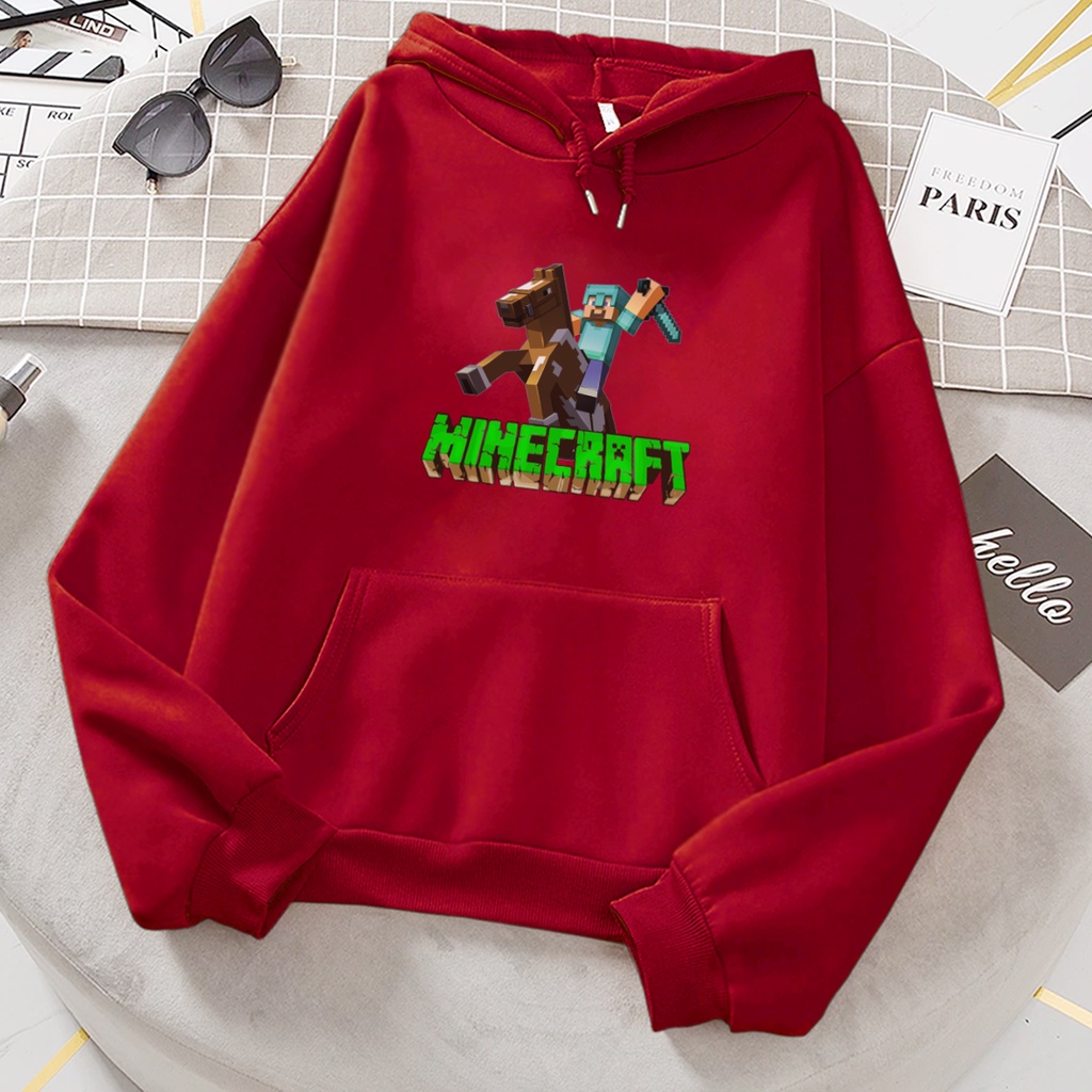 Sweater hoodie anak perempuan HORSE OF MINECRAFT baju anak cewek cowok