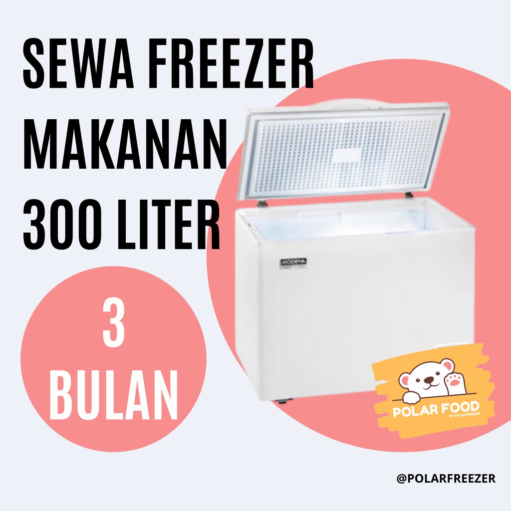 SEWA FREEZER MAKANAN MURAH 300 LITER CHEST FREEZER FROZEN FOOD