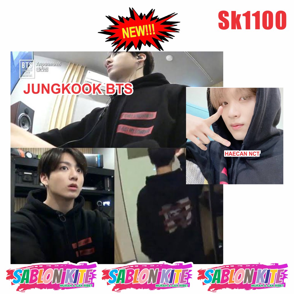 MURAH!!! SWEATER JUNGKOOK HAECHAN NCT SK1100 IT IS NOT A WEAKNESS it my just sydrome