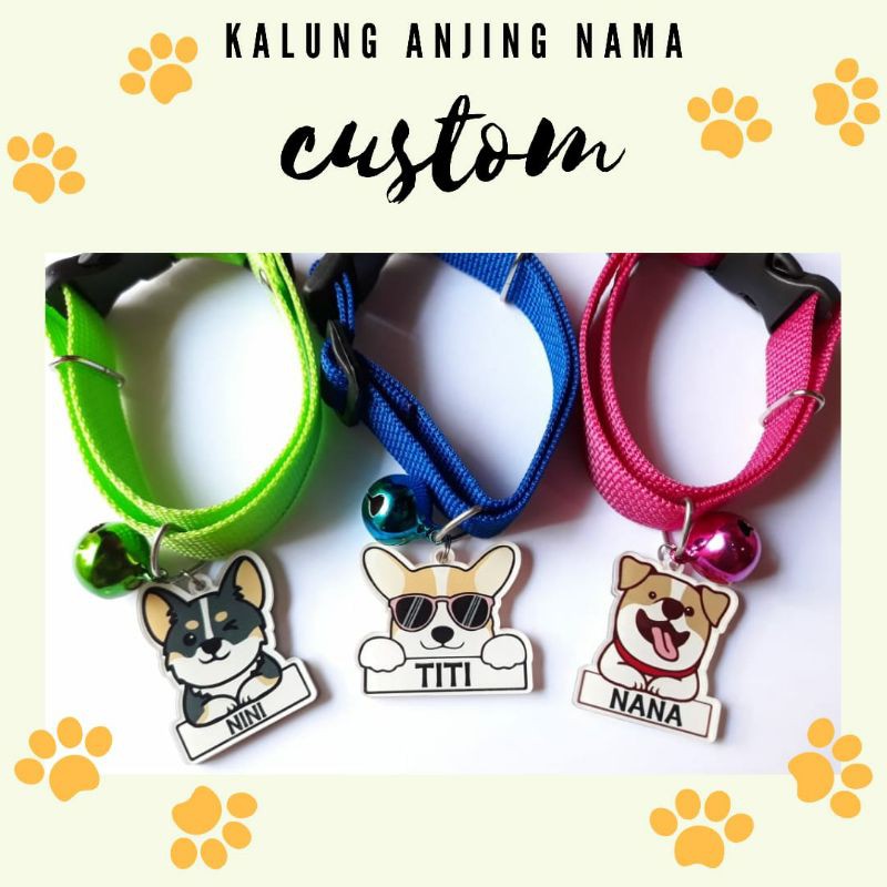 KALUNG ANJING CUSTOM NAMA