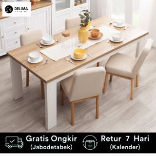 Setsu Extendable Dining Table Meja Makan Yang Dapat Dipanjangkan Shopee Indonesia