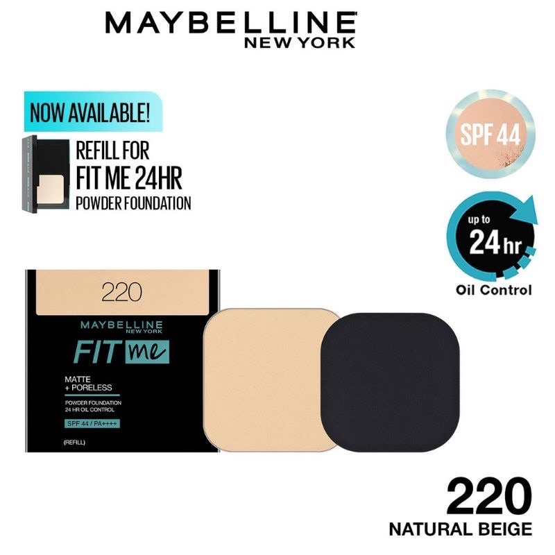 MAYBELLINE FITME 24H OIL CONTROL POWDER FOUNDATION (REFILL)