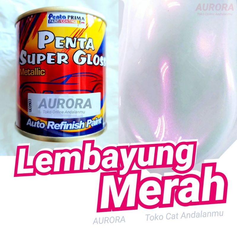 Cat Penta Super Gloss Pearl Red 231 Met 200ml Lembayung Mutiara Merah Mobil Motor