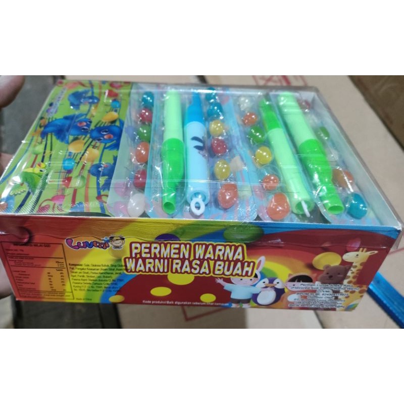 

permen suling warna warna rasa buah,isi 30.jualan 2000