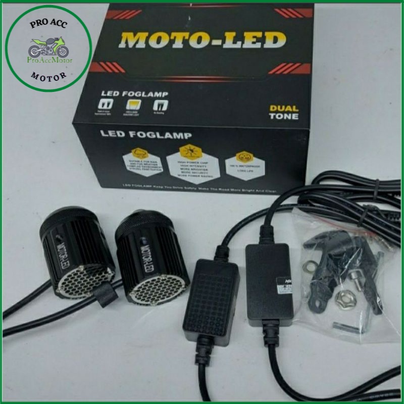 Lampu tembak Led d2 laser mini MOTOLED superbright Premium