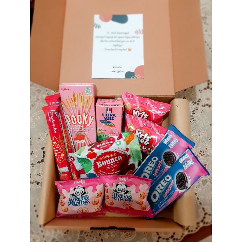 SNACK BOX PINK SNACK BOX MURAH SNACKBOX PINK SNACKBOX WISUDA SNACK BOX UKANGTAHUN
