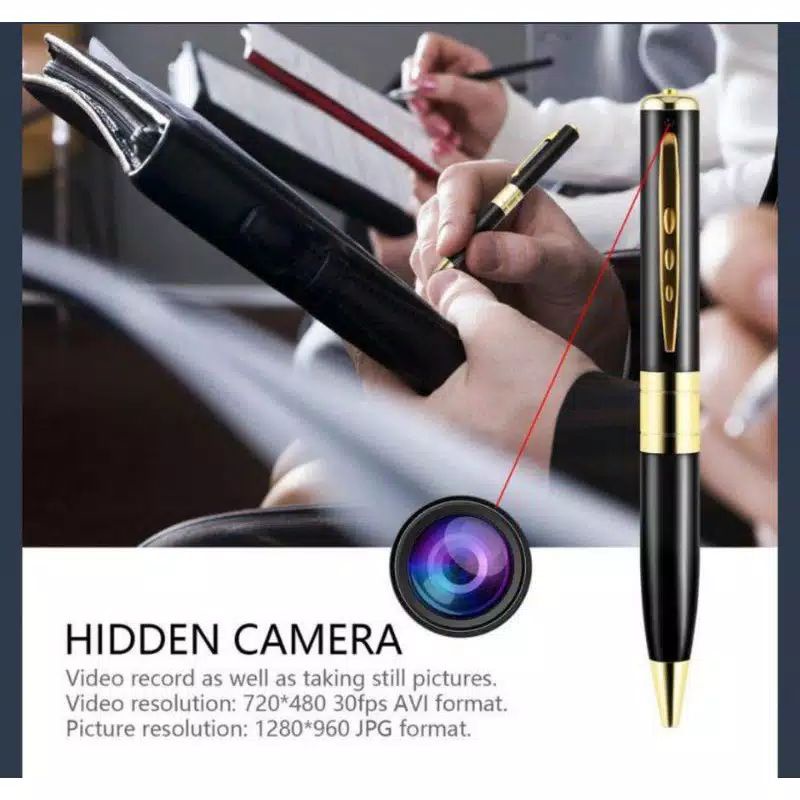 CAMERA PULPEN CCTV + BOX KAMERA PENGINTAI TERSEMBUNYI FULL HD HIDDEN CAM BPR 6 SPY MODEL PULPEN HD-8