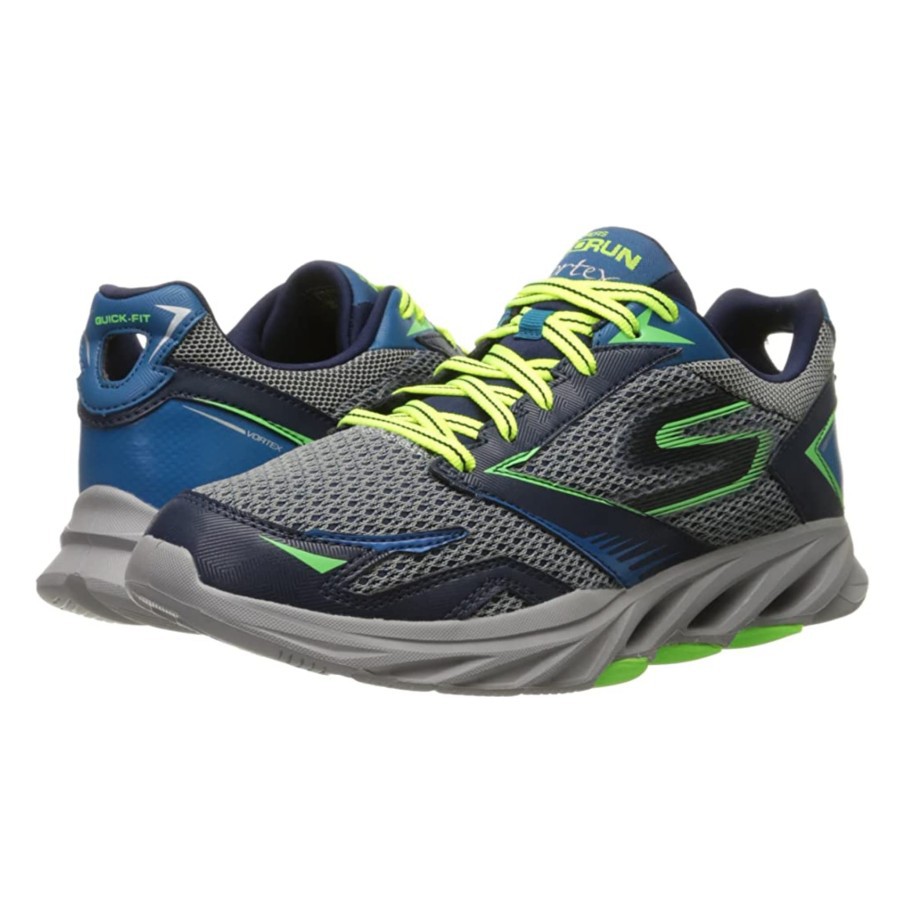 Sepatu Lari Skechers Men's Go Run Vortex Running Shoes - Navy Grey