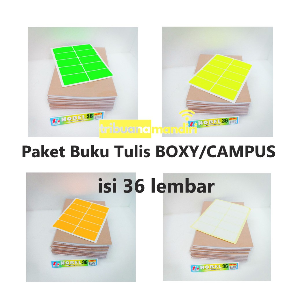 

Buku Tulis BOXY/CAMPUS 36 lembar Lengkap dengan sampul 1pak/10buku