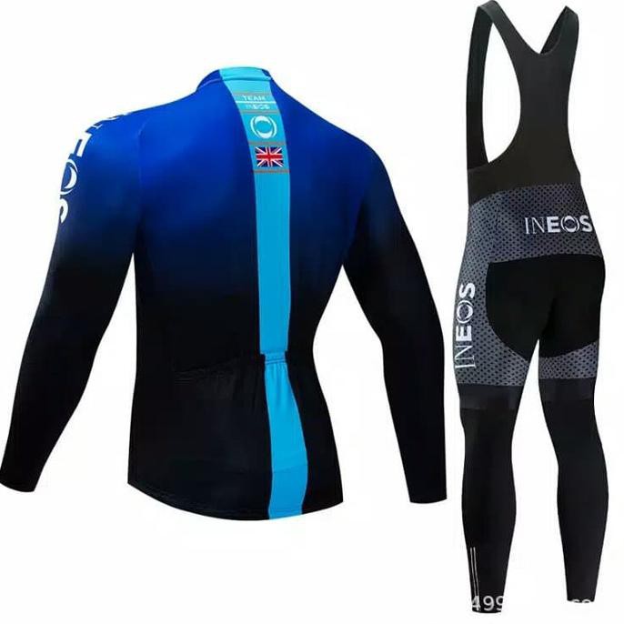 Men Cycling Jersey / Jersey Sepeda Set Team Ineos - Merah, Xs Tokobababu