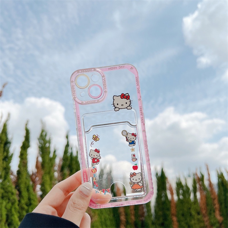 Hello kitty case Tahan Banting Motif Mata Malaikat Hello kitty Untuk iphone 12 11 13PROMAX X XS XR XSMAX 7 8 PLUS