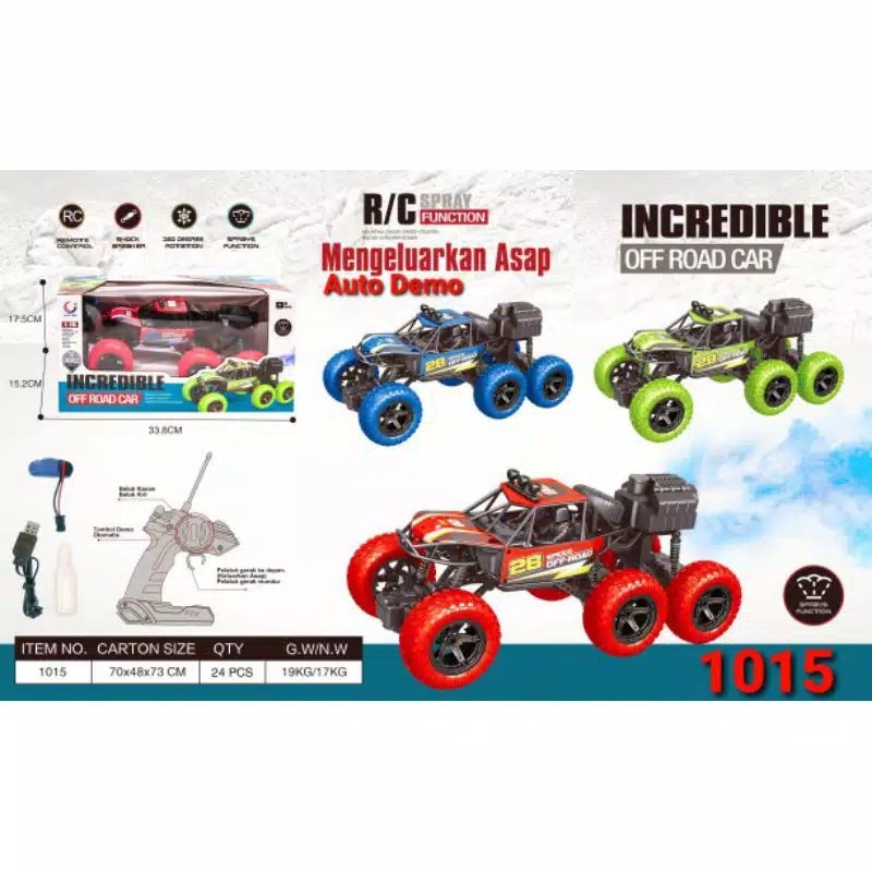 MOBIL RC TERBARU INCREDIBLE OFF ROAD 1: 16 MENGELUARKAN ASAP 4X4