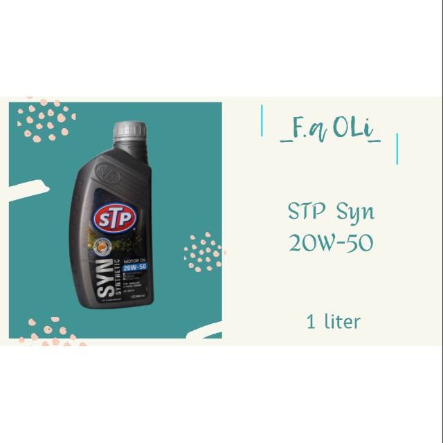 oli mobil - STP Synthetic Motor Oil 20W-50