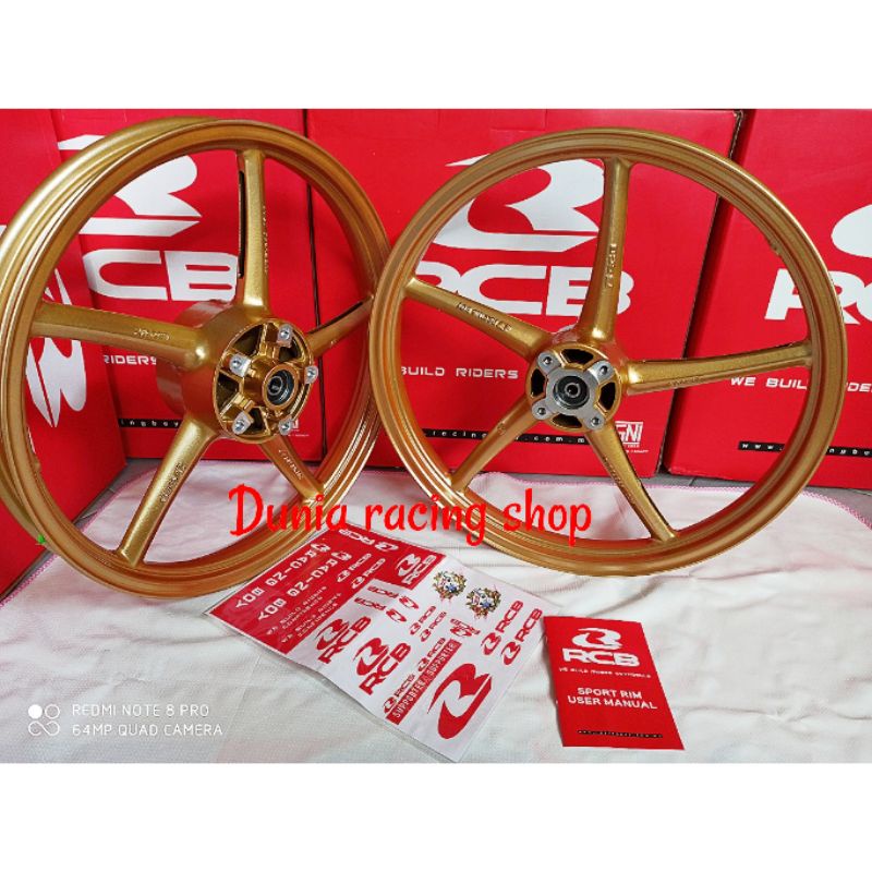 Velg RCB MX King SP522 palang 5 Gold Blue 160 160 17 original RCB Sepasang depan belakang