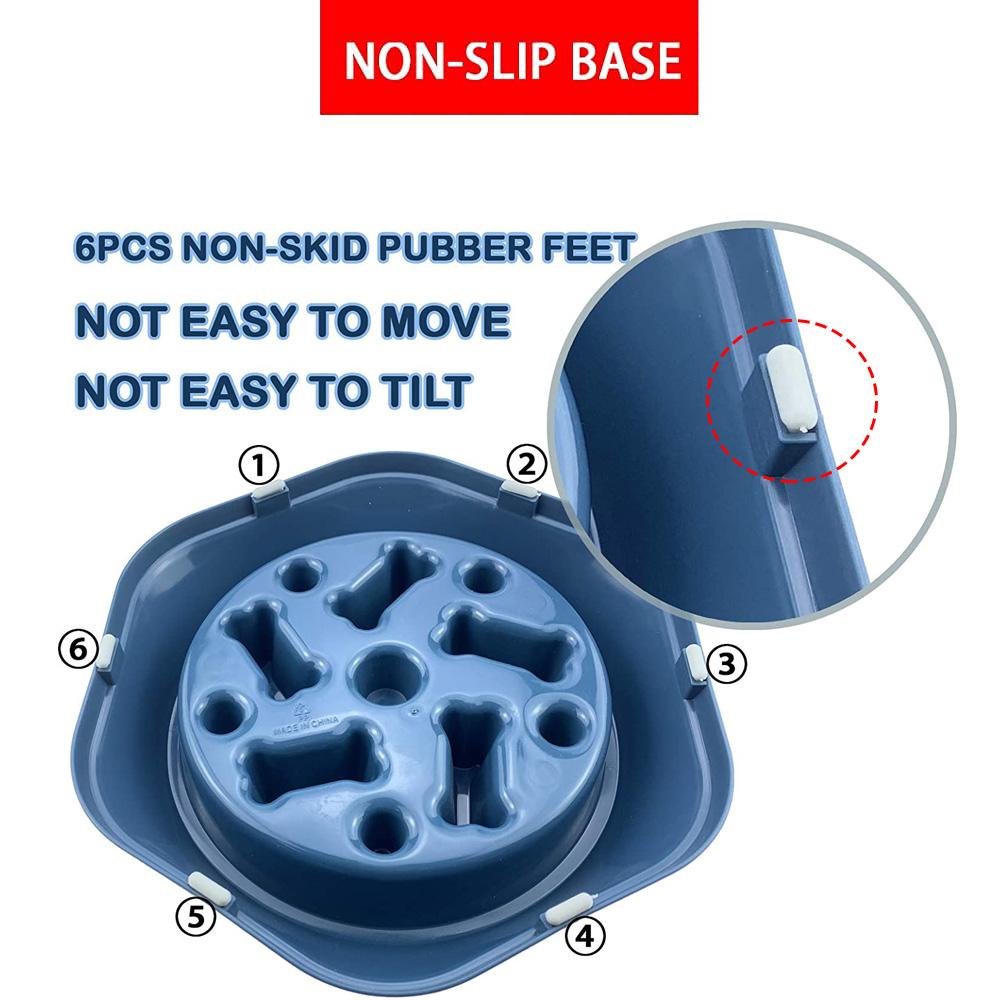 Nanas Pet Slow Feeder Bone Shaped Anti Choke Piring Puppy Putar Interaktif