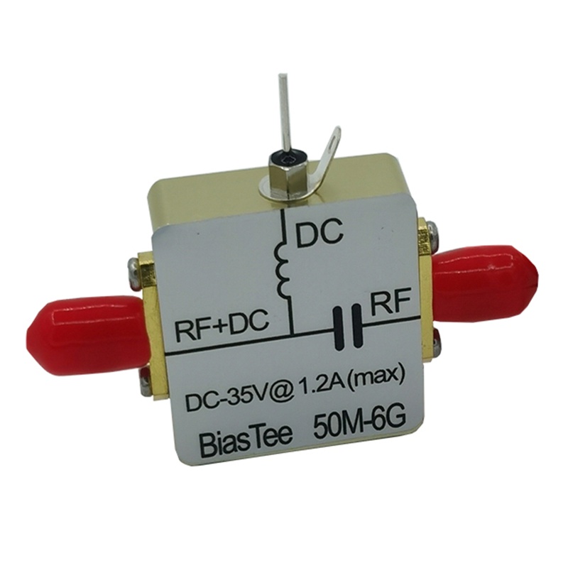 Btsg Broadband Frekuensi Radio Microwave Coaxial Feed 1M-6GHz RF Biaser Bias Tee 1M-6GHz Frekuensi Tinggi Untuk DC 1-35V