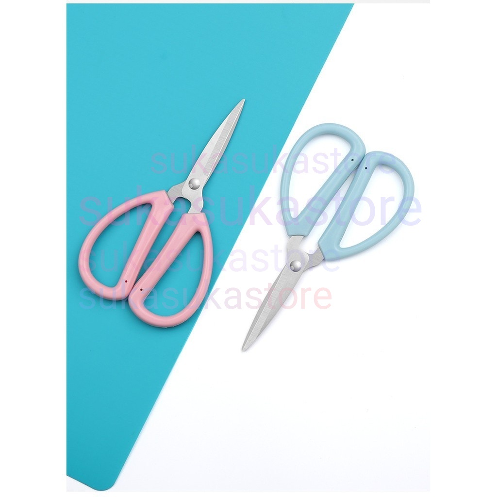 Gunting Serbaguna Big Size Multifungsi Gagang Bulat Unik Warna Pastel  / Gunting Kodok Tailor Scissors