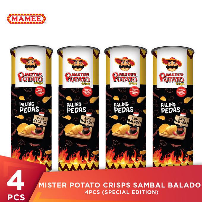 

Cuci Gudang Awal Tahun Mister Potato Crisps Sambal Balado - 4 Pcs (Special Edition) Big Sale