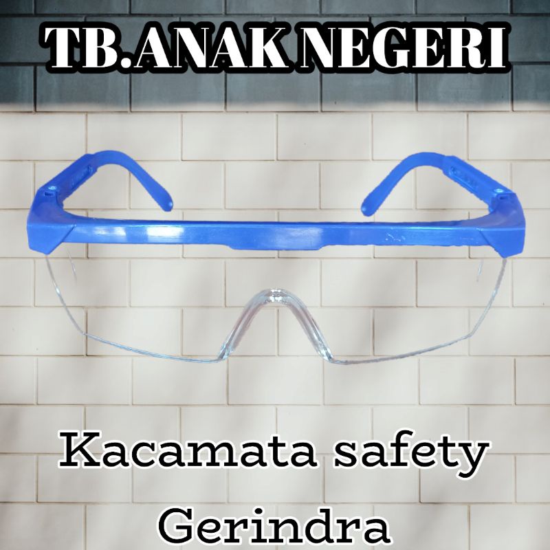 Kacamata safety gerinda las bening / kacamata safety Glass anti pecah awet