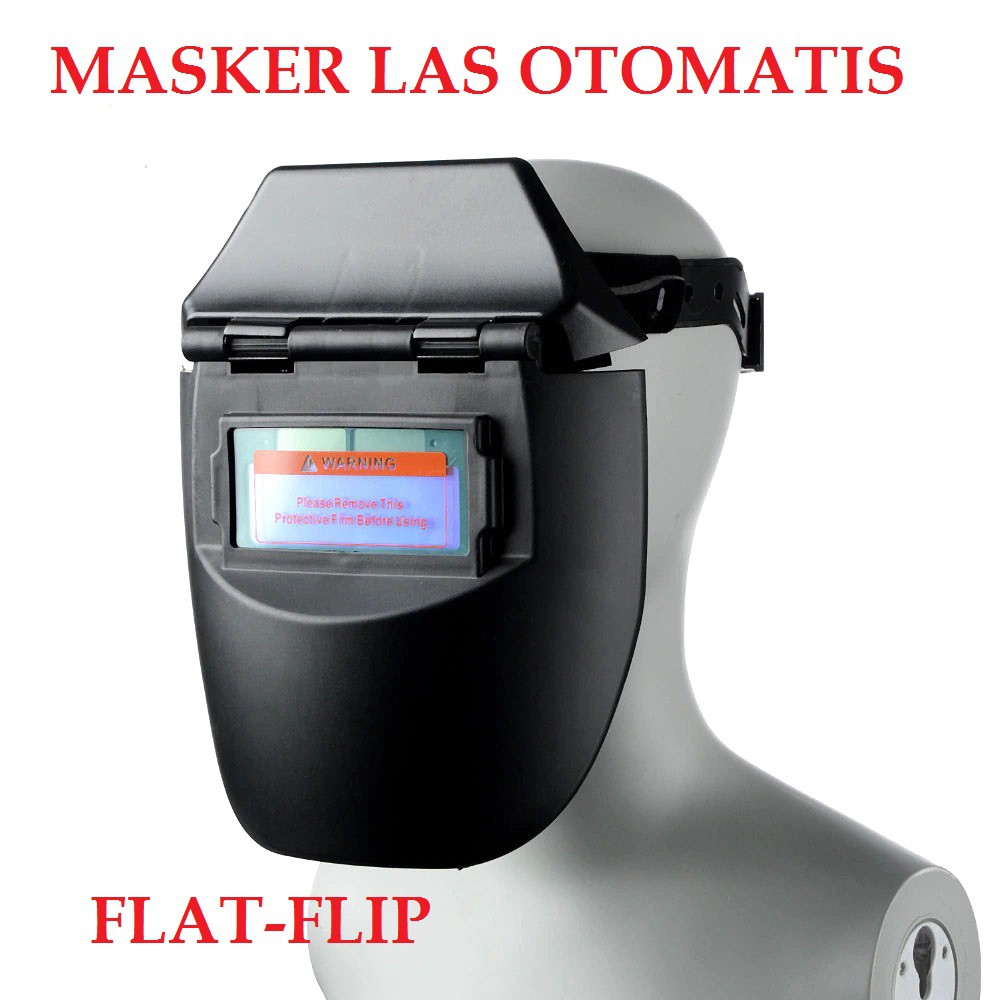 MASKER LAS OTOMATIS FLAT FLIP / PELINDUNG MATA / HELM LAS / TOPENG LAS