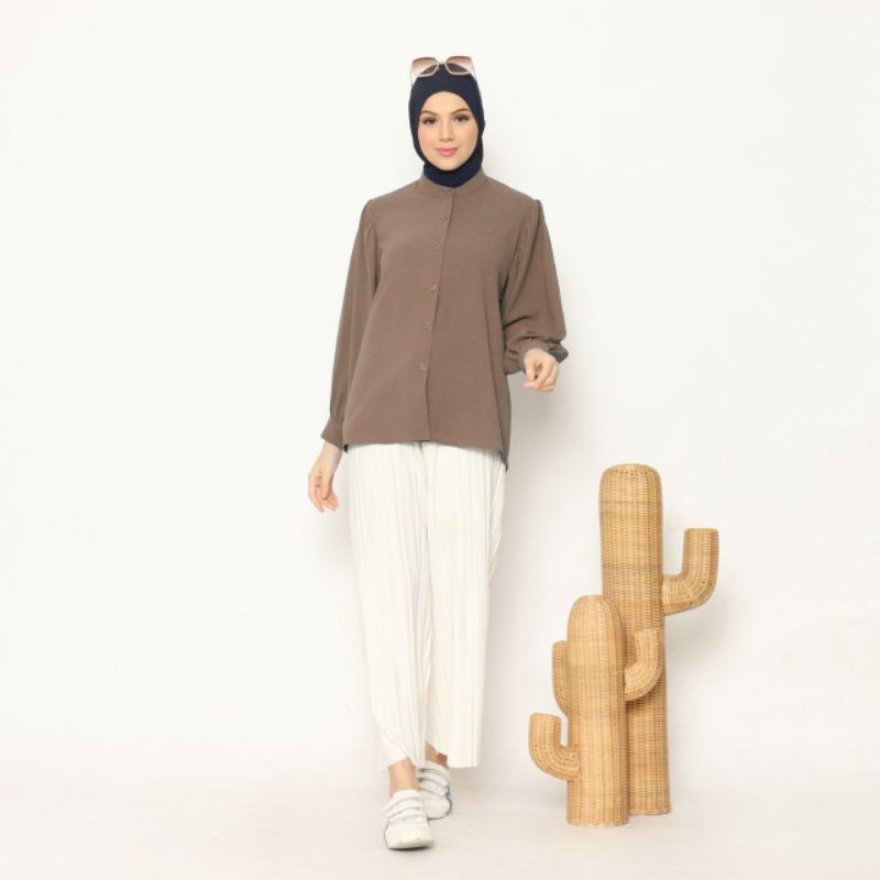 Baju atasan wanita/kemeja wanita/tunic/Ophelia crinkled shirt